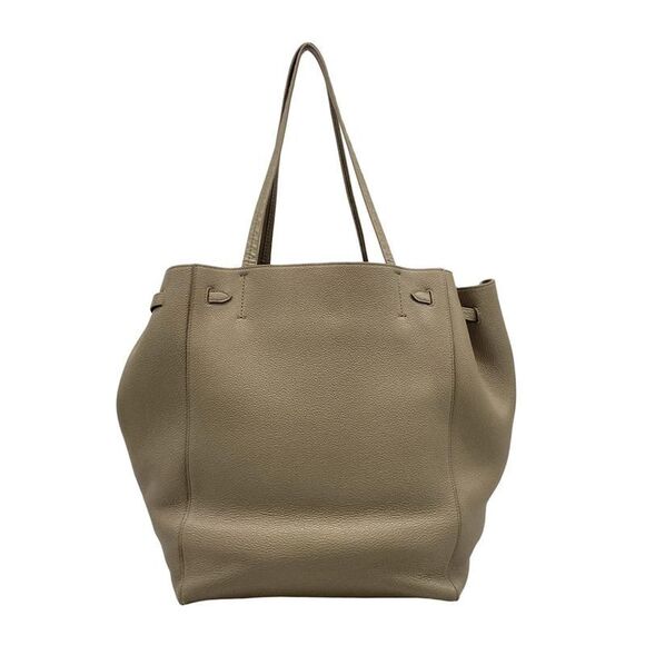 Celine Tote Cabas Phantom Medium With Belt Gray Beige Leather - Picture 3 of 15